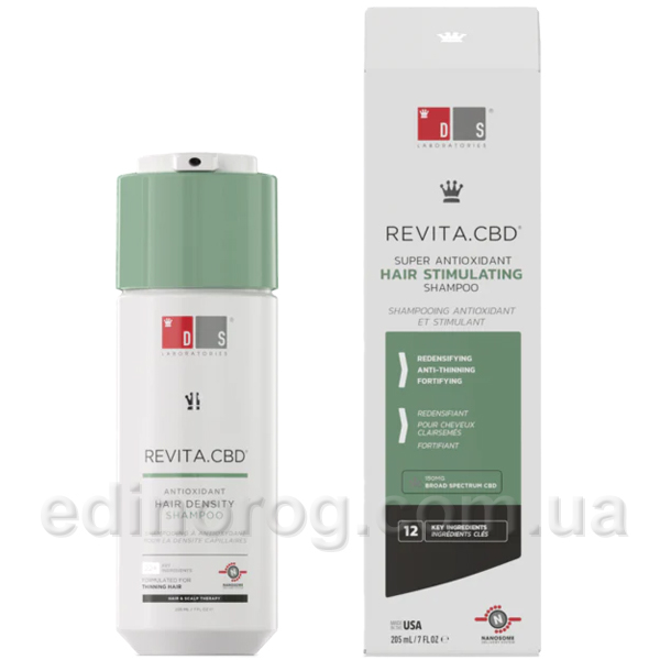 Revita CBD Super Antioxidant та Stimulating Shampoo з екстрактом каннабісу 205 мл